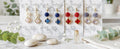 Crystal Clover Dangle Earrings, Lightweight Drop Jewelry