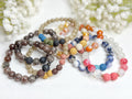 Lava Stone Essential Oil Diffuser Bracelet: Gemstone Beaded Jewelry