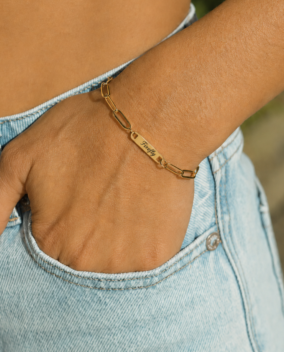 Personalized Paperclip Bracelet