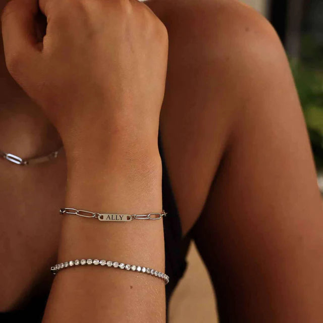 Personalized Paperclip Bracelet