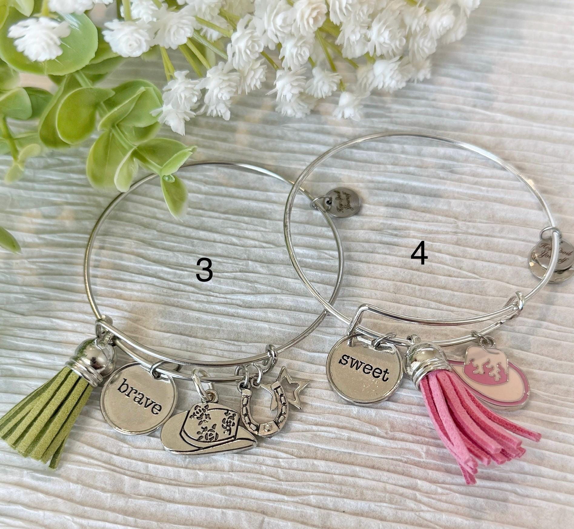 Adjustable Charm Bangle