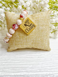 Beaded Stretch Charm Bracelet: 10mm Beads, Keep it Classy